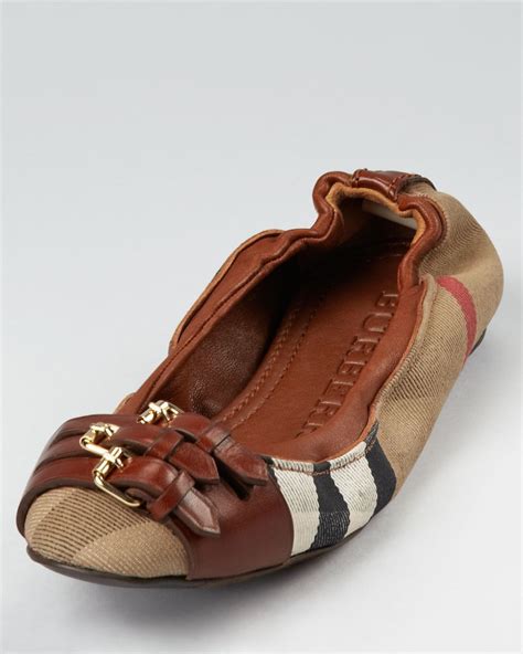 girls burberry flats